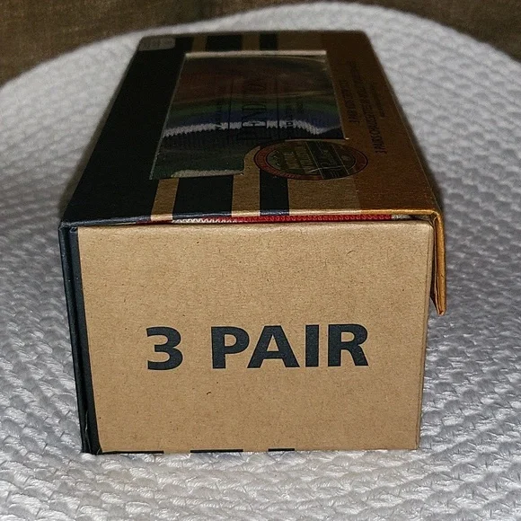 Pendleton Large Kids Striped 3 Pair Crew Socks National Park Collection - Picture 10 of 10